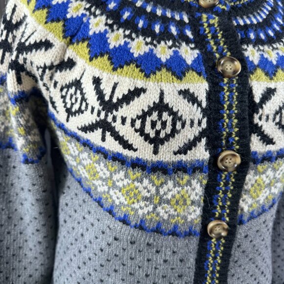 Heartloom Sylvia Cardi Fair Isle Scandi Girl Nordic Hygge Cardigan (Size L) - Picture 4 of 16